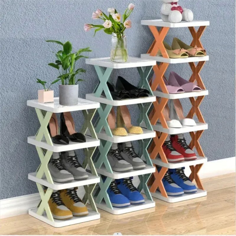 Multifunctional 3 Piece 5 layer Shoe Organizer Rack